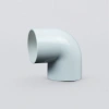 قطع غيار أنابيب التصريف المنزلية ذات زاوية 90 درجة عند الانحناء الأبيض باستخدام PVC Specification image